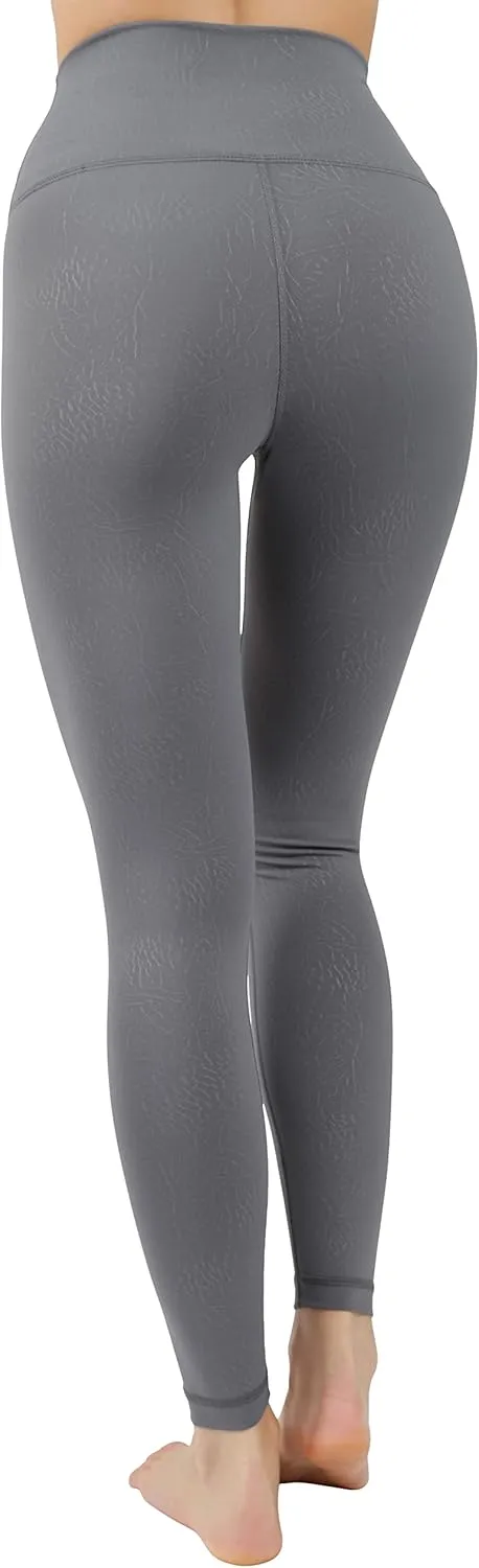 90 Degree By Reflex Womens High Waist Squat Proof Ankle Length Printed Leggings