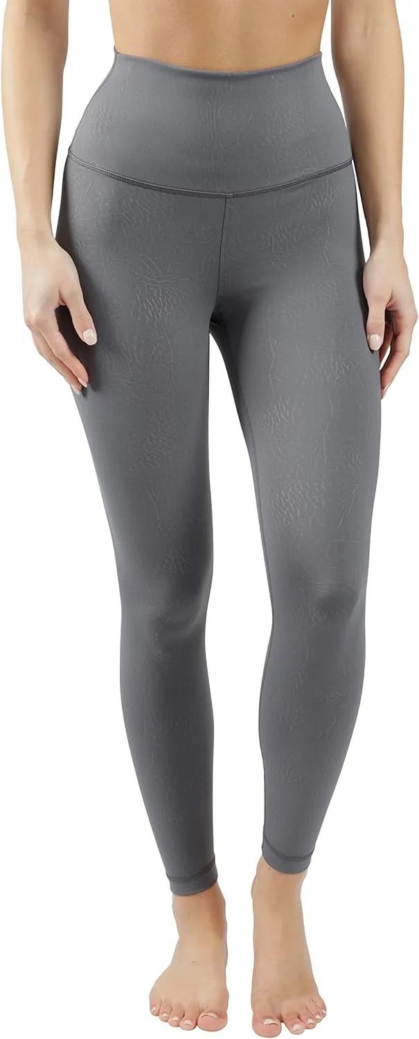 90 Degree By Reflex Womens High Waist Squat Proof Ankle Length Printed Leggings
