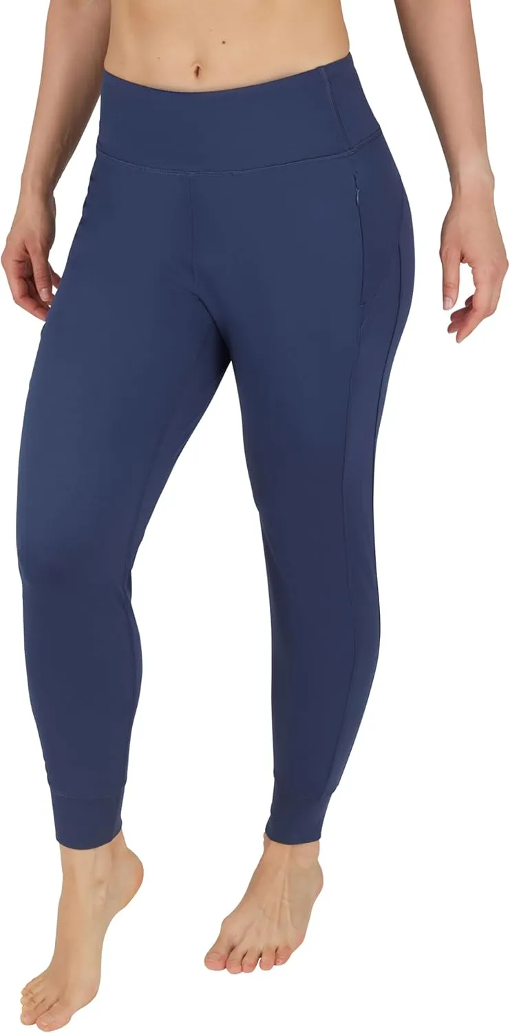 90 Degree By Reflex Womens Jogger Pants Athletic High Waisted Running Sweatpants Workout Jogger with Zippered Pockets