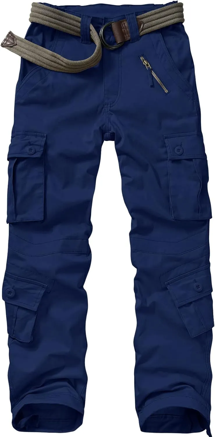 Alfiudad Womens Cargo Pants with Pockets, Women's Casual Military Army Hiking Combat Tactical Work Pants Trousers