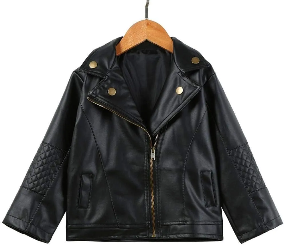 CM C&M WODRO Toddler Baby Boy Girl Motorcycle Faux Leather Jackets Coat Winter Outwear for 1-6Y