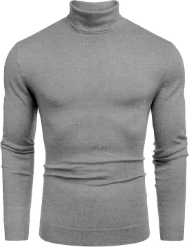 COOFANDY Men's Slim Fit Turtleneck Sweater Casual Basic Knitted Long Sleeve Pullover Sweater