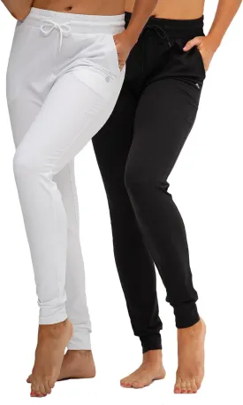 DEVOPS Women's Yoga Jogger Pants with Side Pocket Sweatpants