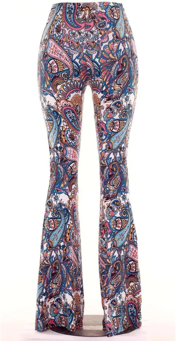 Herose Tall Ladies Soft Flared Leggings Pants Floor Length S-2XL