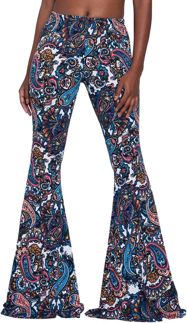 Herose Tall Ladies Soft Flared Leggings Pants Floor Length S-2XL