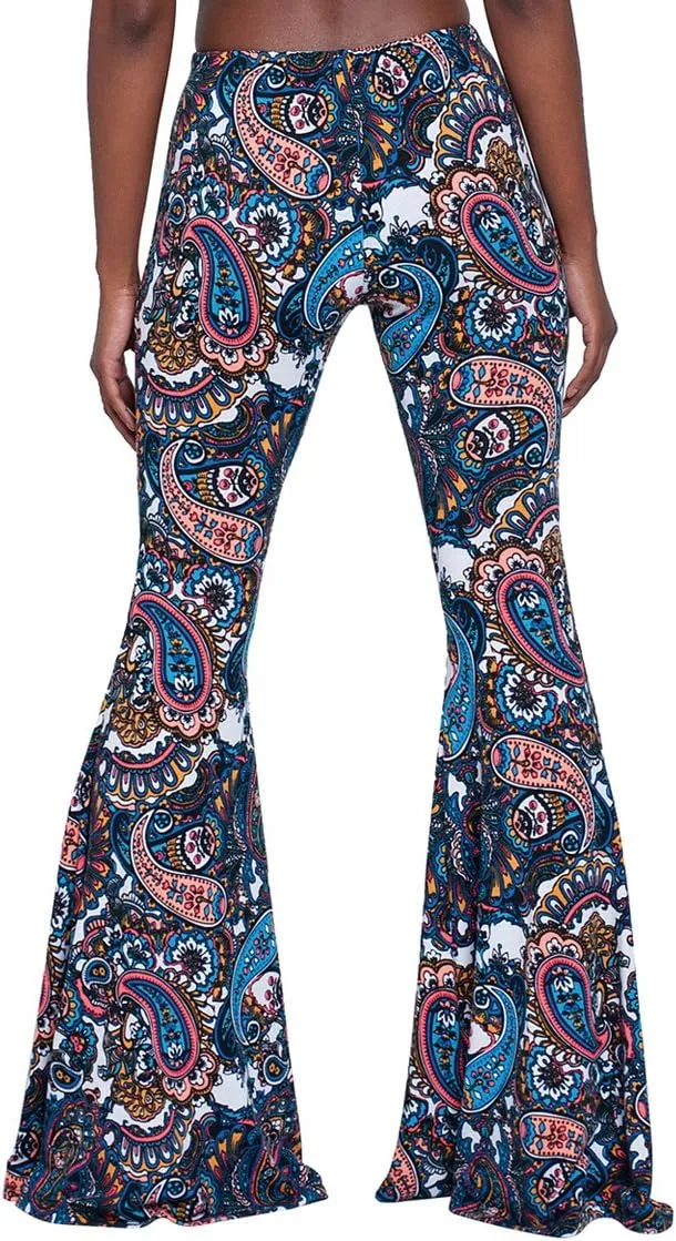 Herose Tall Ladies Soft Flared Leggings Pants Floor Length S-2XL