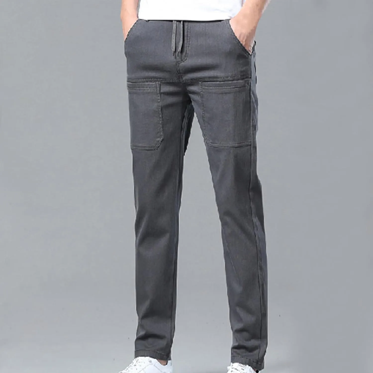 Mencomfy Cargo Pants Multipants - High Stretch Multi Pocket Durable Cargo Pants for Men Comfort Cargo Hiking Pant
