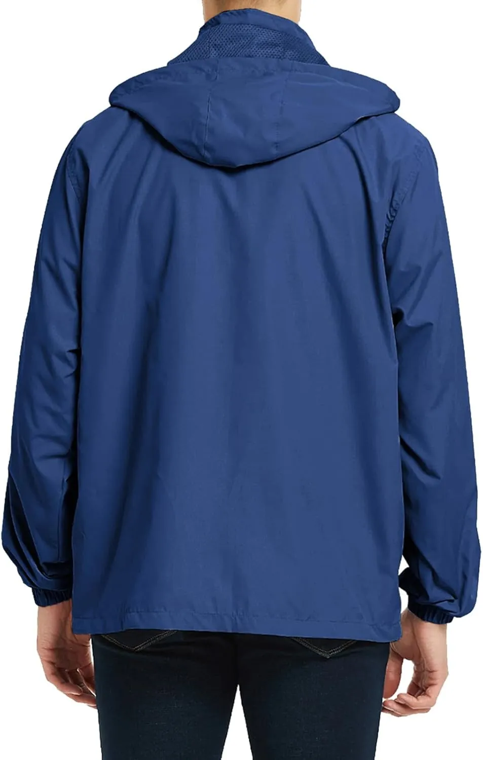 Mens Lightweight Jackets Windbreaker Waterproof Rain Jacket Casual Hiking Travel Raincoat Oversized Outdoor Packable