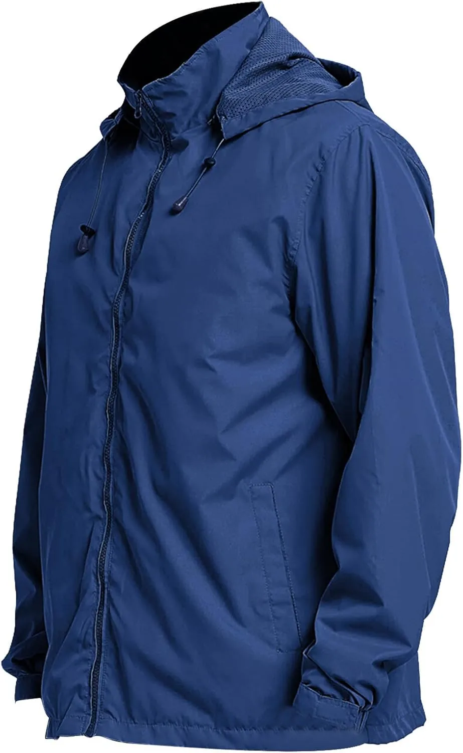 Mens Lightweight Jackets Windbreaker Waterproof Rain Jacket Casual Hiking Travel Raincoat Oversized Outdoor Packable