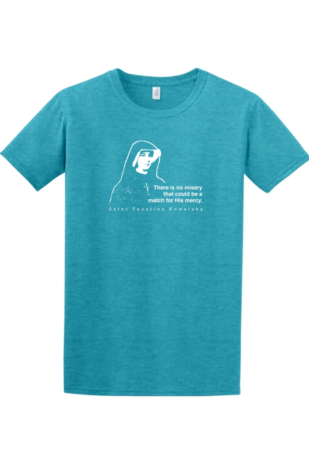 Mercy Message - St. Faustina Kowalska Adult T-shirt