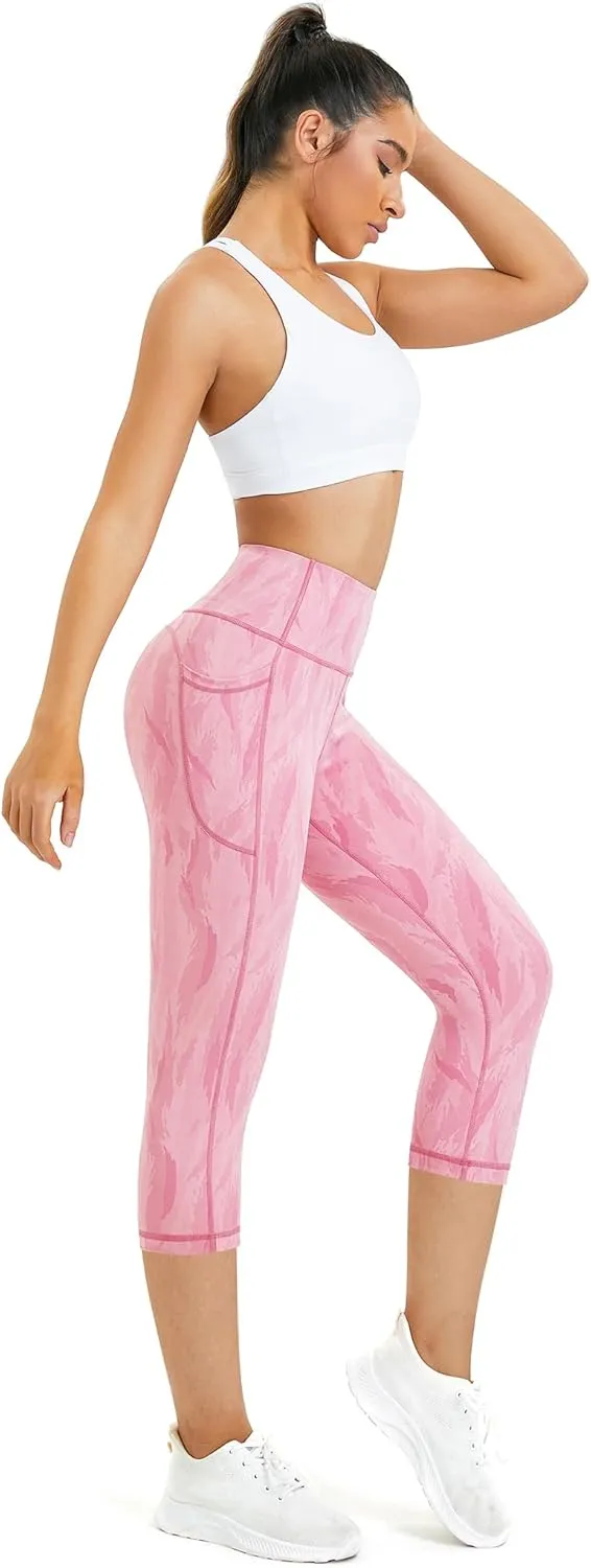 Munvot Womens Leggings Tummy Control Yoga Pants,Capri Leggings for Women high Waisted Leggings