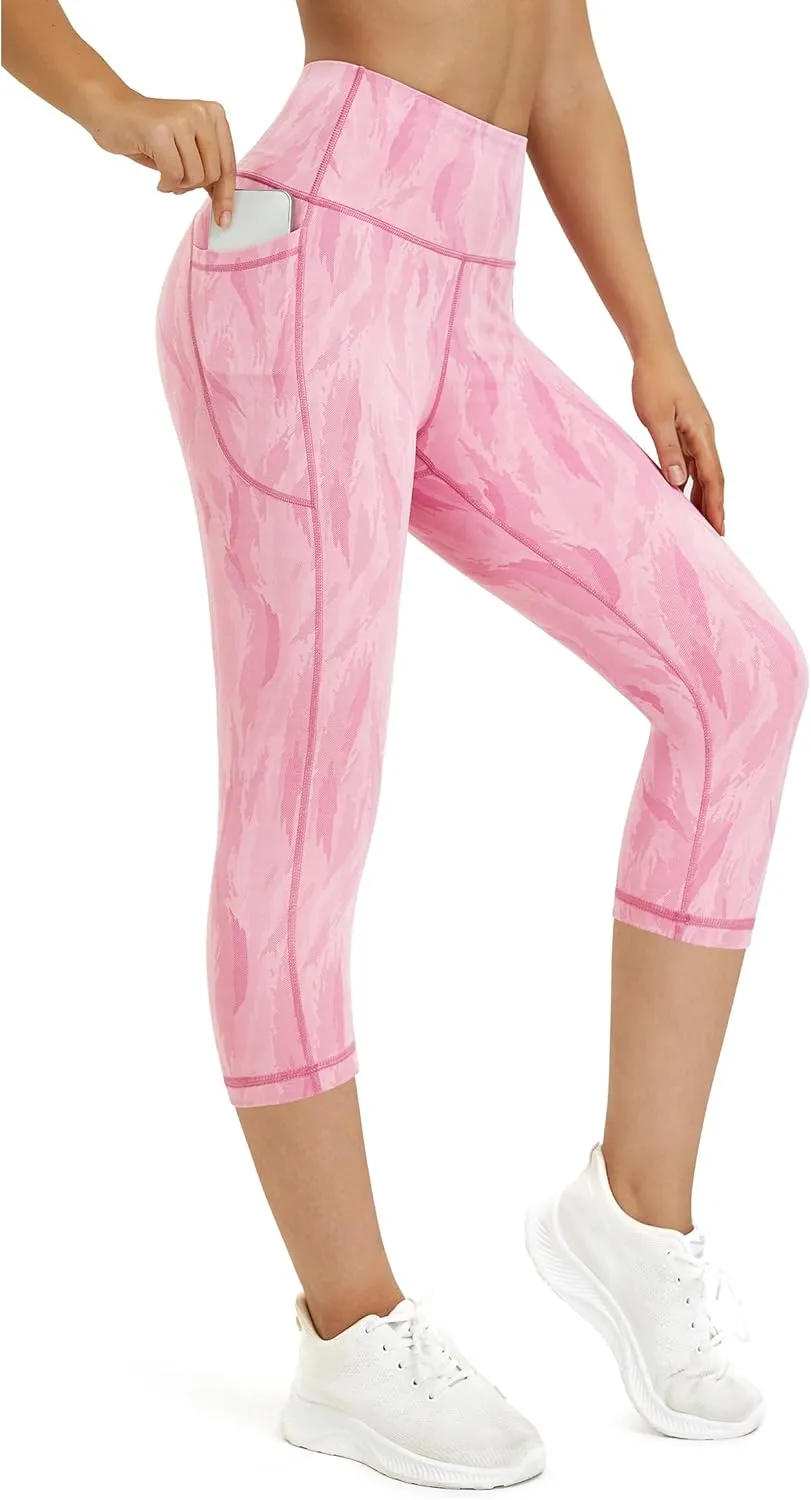 Munvot Womens Leggings Tummy Control Yoga Pants,Capri Leggings for Women high Waisted Leggings