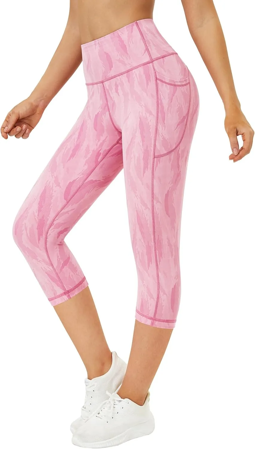 Munvot Womens Leggings Tummy Control Yoga Pants,Capri Leggings for Women high Waisted Leggings