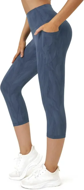 Munvot Womens Leggings Tummy Control Yoga Pants,Capri Leggings for Women high Waisted Leggings