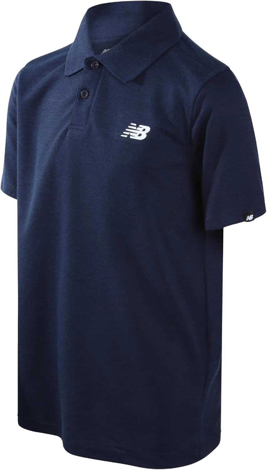 New Balance Boys' Polo T-Shirt - Short Sleeve Dry Fit Shirt for Boys' - Performance Collared Golf Shirt (8-20)