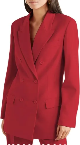 Pant Suits for Women's 2 Piece Pantsuits Notch Lapel Blazer Elegant Lady Business Outfits Work Office Pant Suit Set