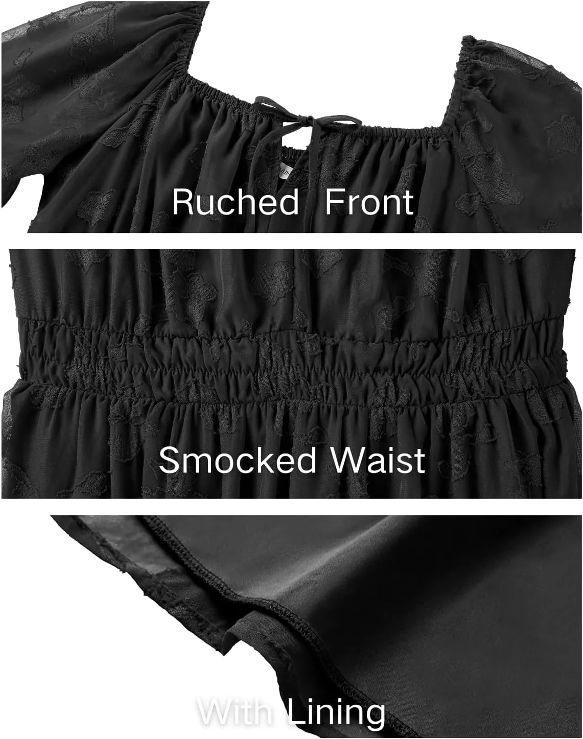 Pinup Fashion Plus Size Wedding Guest Dress 2025 - Graduation Spring Long Sleeve Floral Lace Short Dress