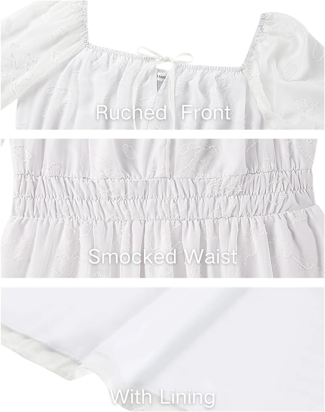 Pinup Fashion Plus Size Wedding Guest Dress 2025 - Graduation Spring Long Sleeve Floral Lace Short Dress