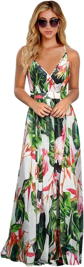 Women Transformer Convertible Multi Way Wrap V-Neck Wedding Bridesmaid Dress Halter Ombre Floral Long Evening Prom Maxi Dress