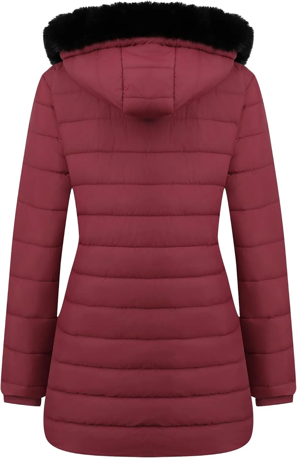Women's Waterproof Long Puffer Jacket Thickened Down Jacket Warm Winter Coat